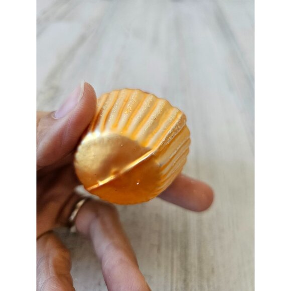 Vintage Columbia Apple basket glass ornament glitter cherries - Picture 8 of 8